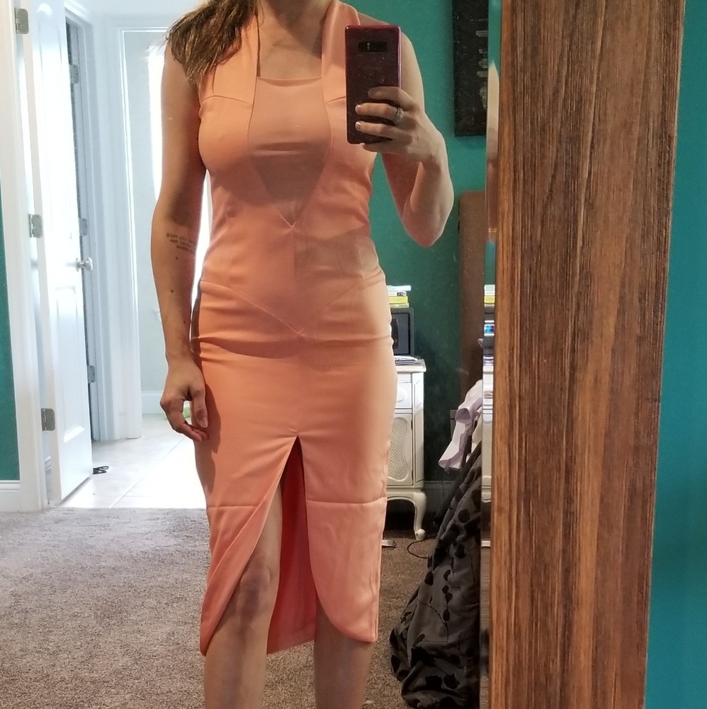 Coral dress
